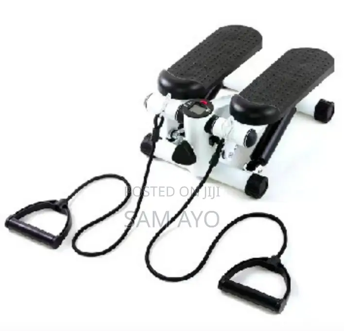 Mini Stepper With Resistance Bands - Hydraulic Weight Loss Fitness Eq