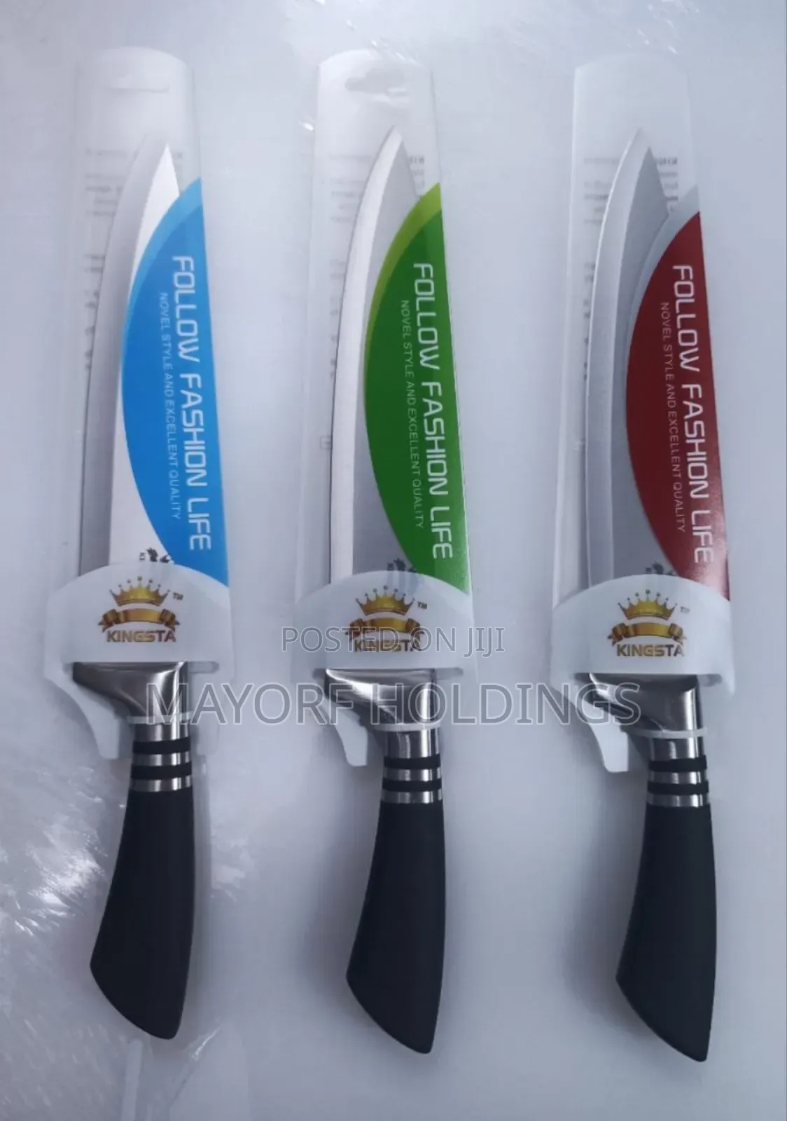 Chef Knifes With Black Handles
