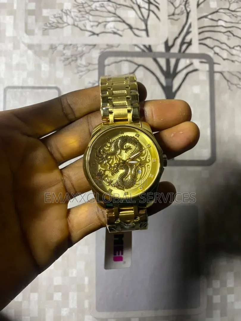 Dragon Gold Waterproof Watch