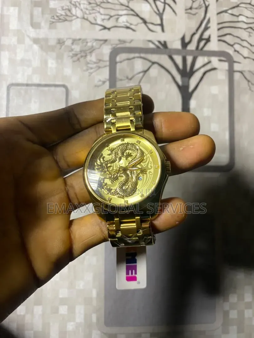 Dragon Gold Waterproof Watch