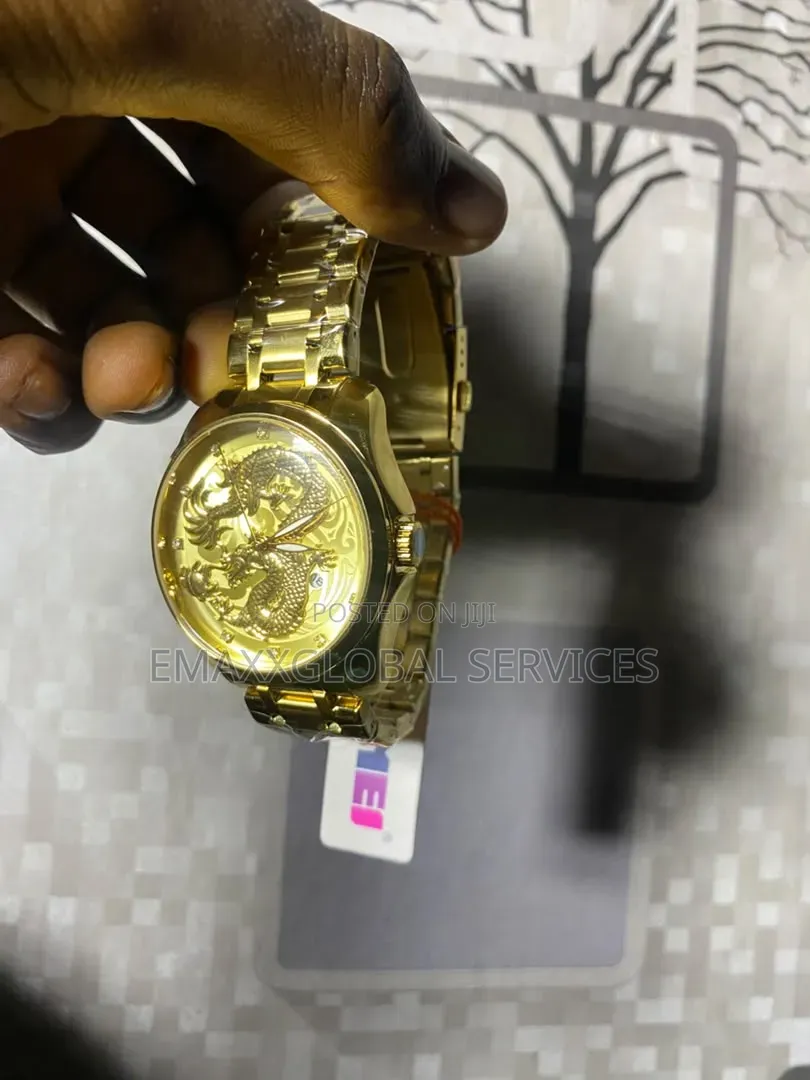 Dragon Gold Waterproof Watch