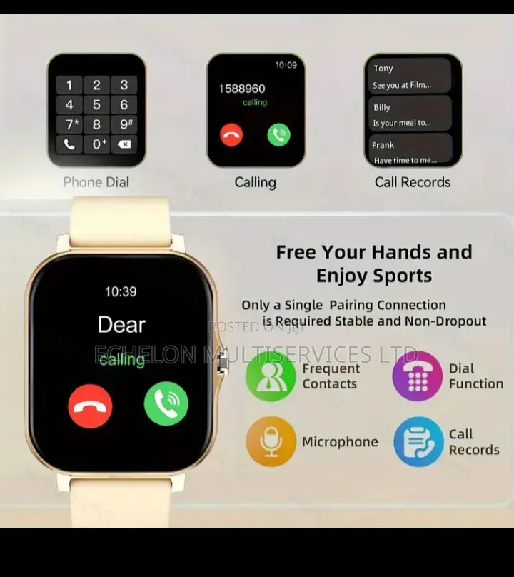 Unisex Smart Watch for iPhone Android