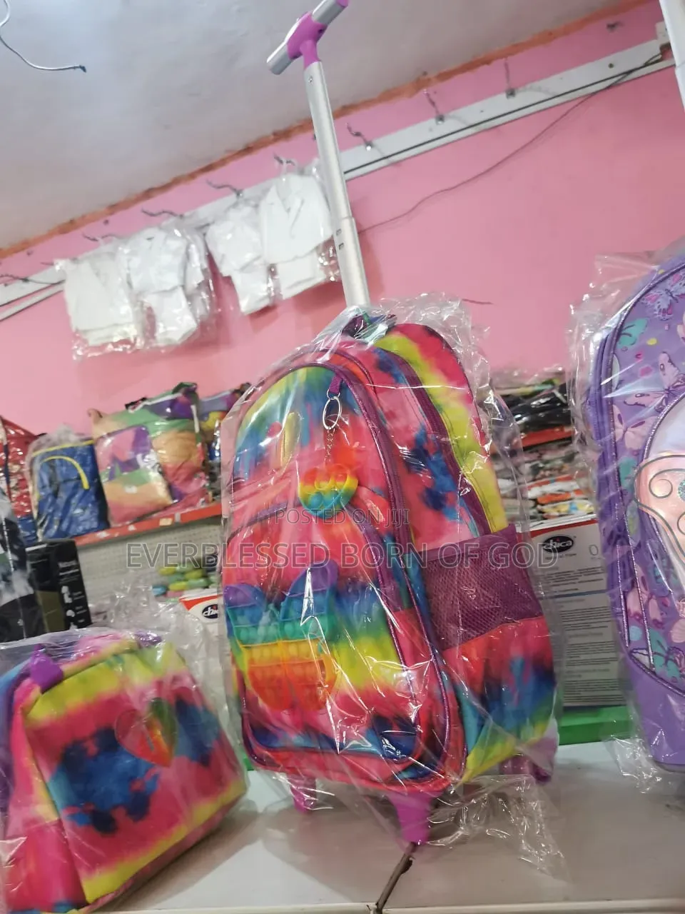 Premium 3-in-1 Rolling School Bag Set_ Durable Stylish!