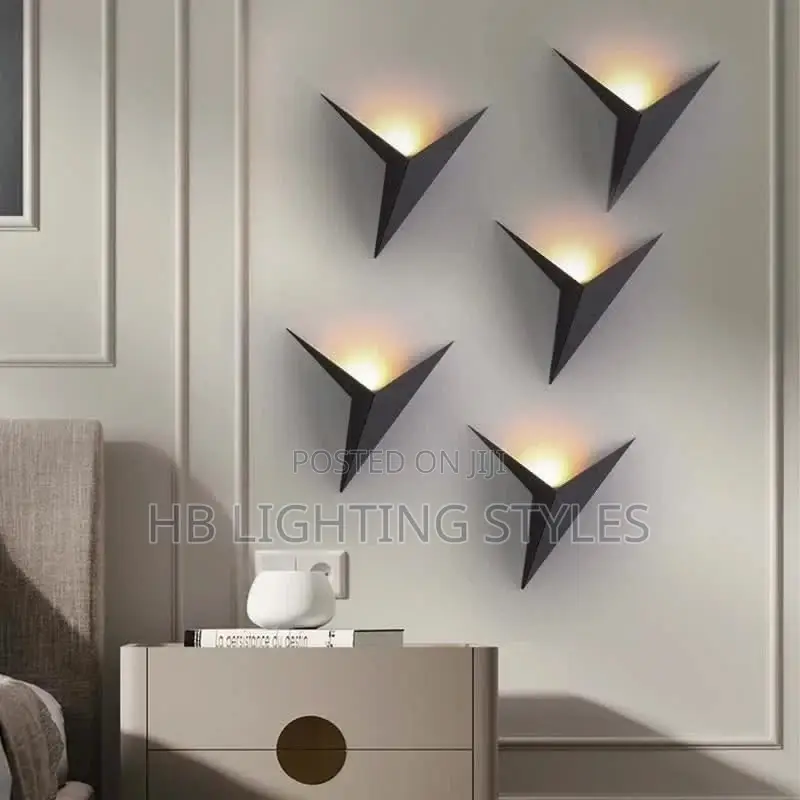 Triangle Shape Nordic Style Living Room Bedside Light