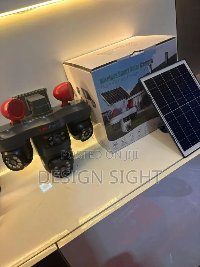 High Quality 3lense Rotate V380 Triple Lens PTZ Solar Camera