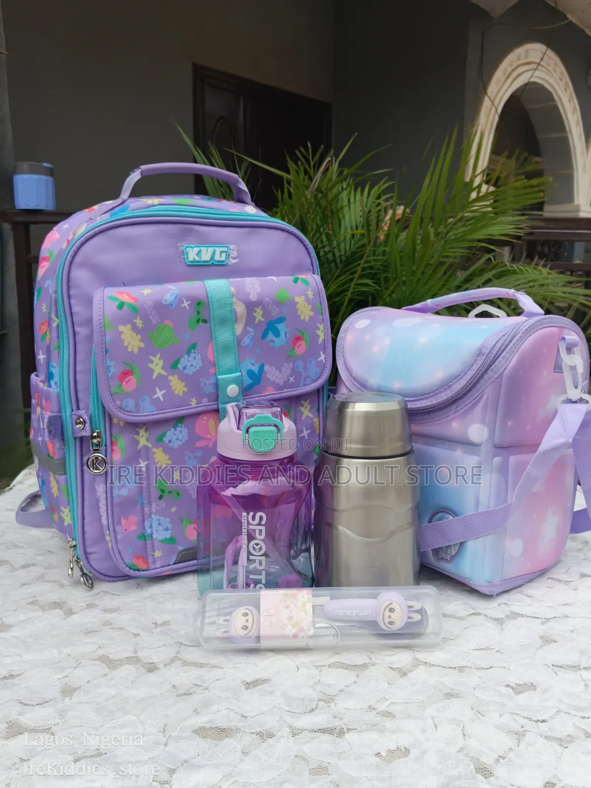 Purple Colour Bag Set for Girls