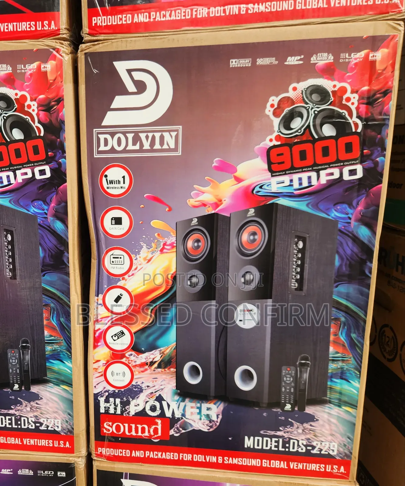 Dolvin DS-229 2.1 Channel Hi-Power Sound Speaker