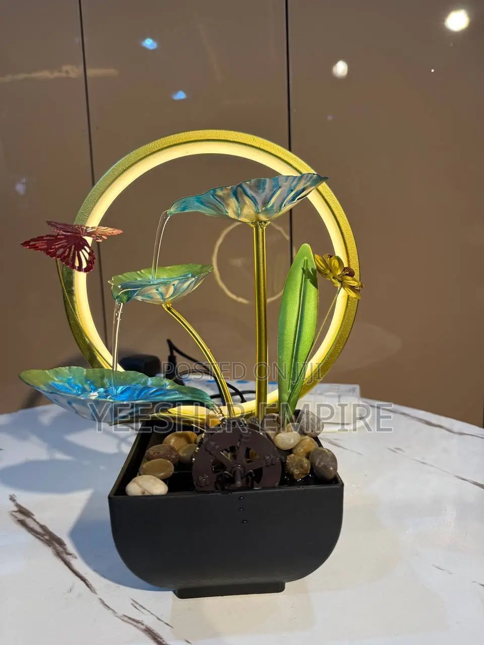Water Fountain Decor With Light
