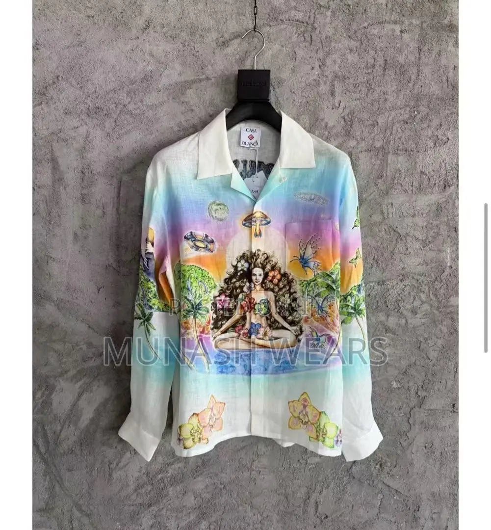 LÙXURY Casablanca Shirt Silk Design