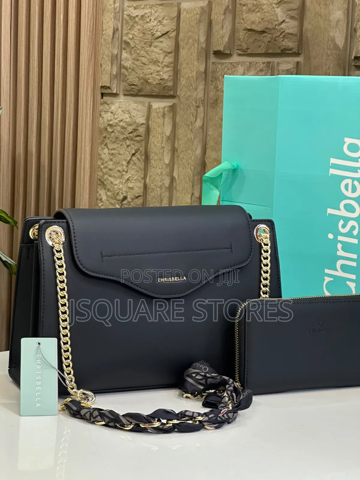 Chrisbella Chain~bag 2pcs Set. Size: Medium Good Quality