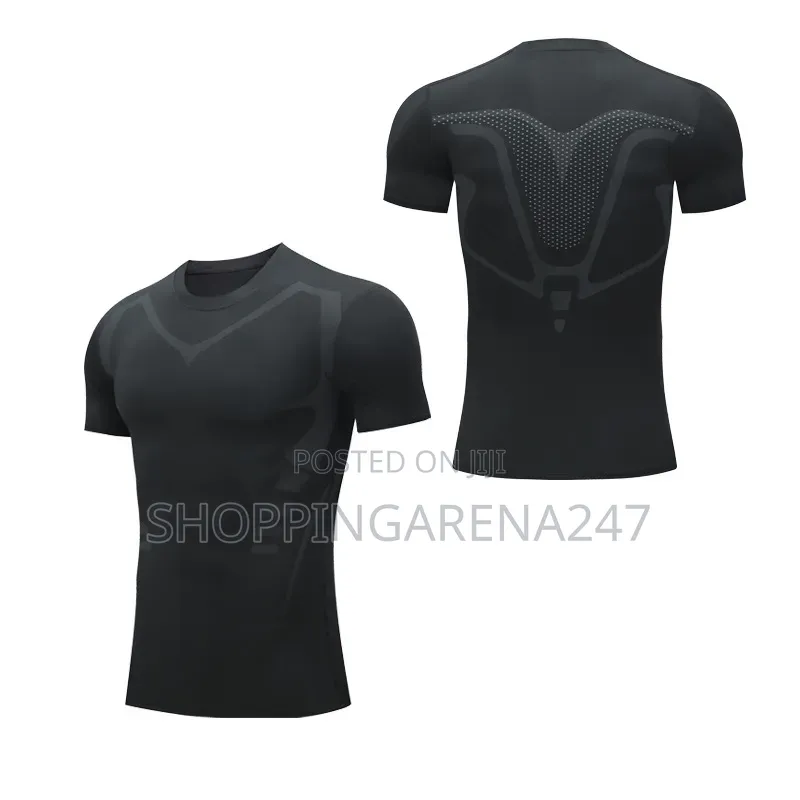 Athletic Gym Workout Short-Sleeved Shirt