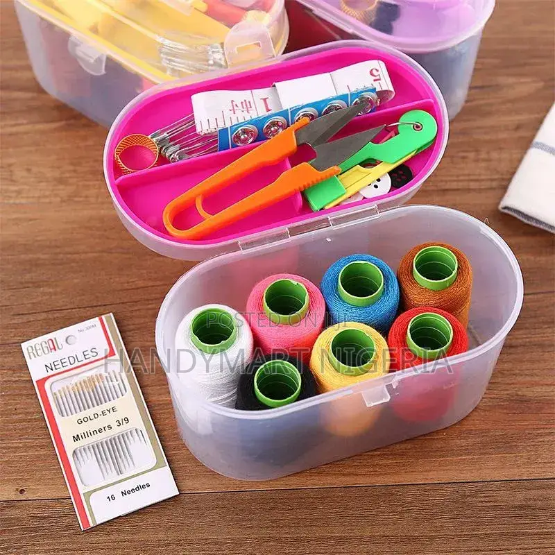 Portable Double-Layer Household Sewing Kit