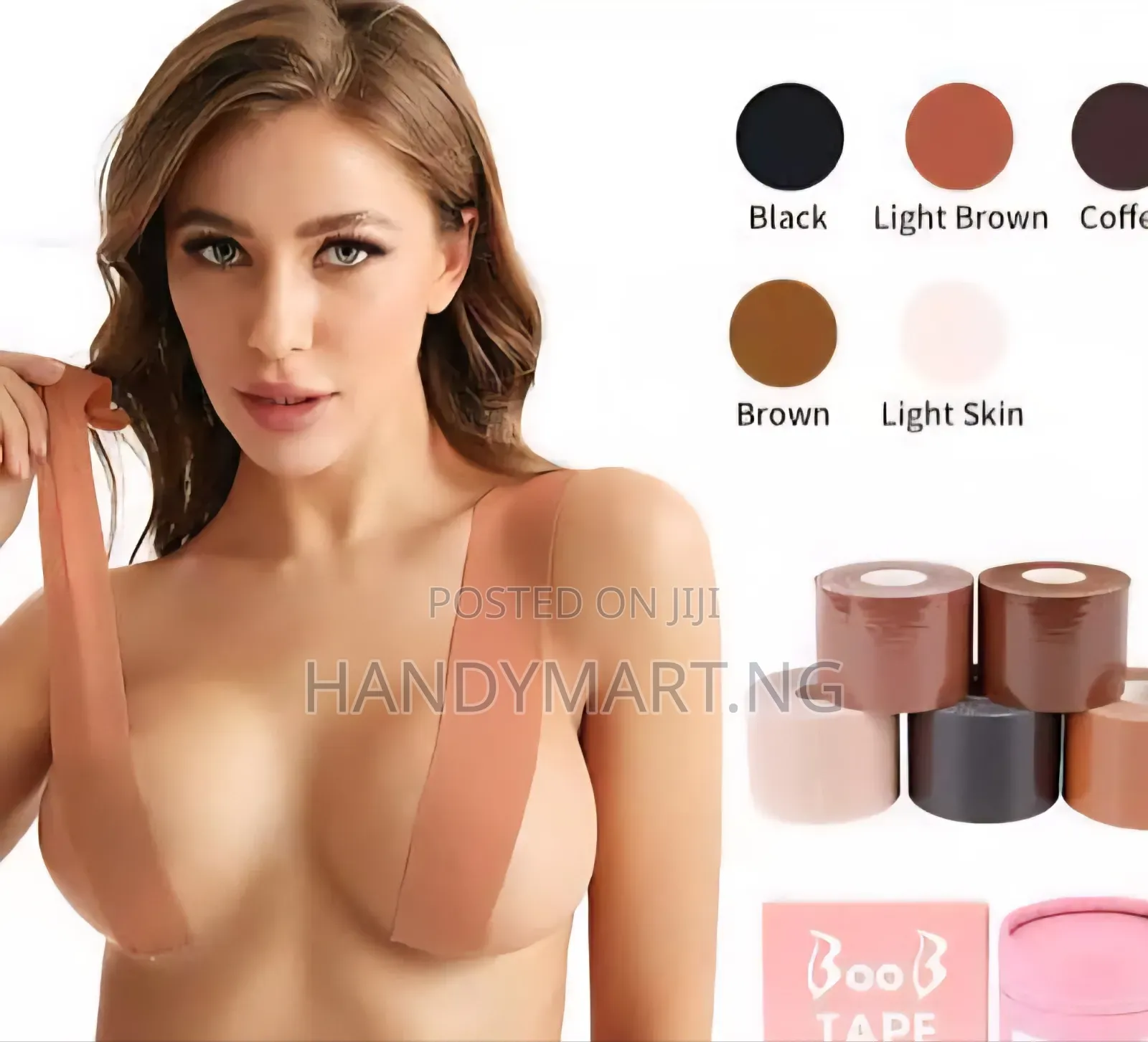 Instant Breast Lift, Push Up Bra -Adhesive Booby Tape + NIPPLE COVER