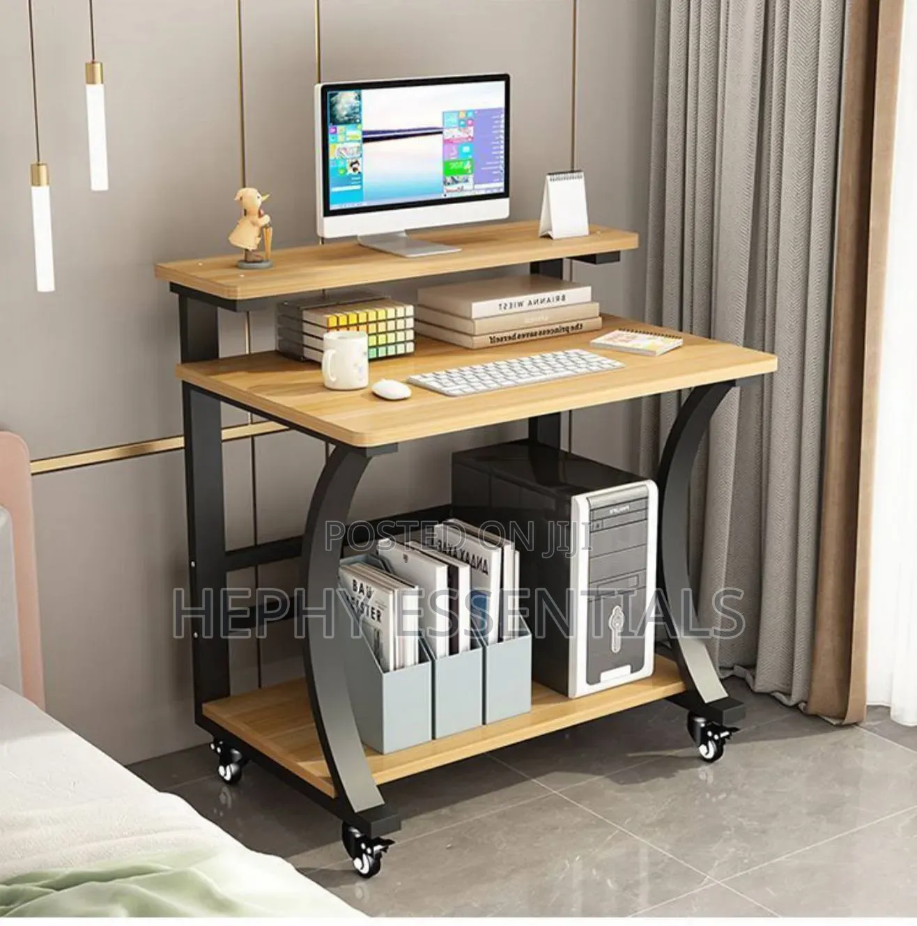 Desk Desktop Small Household Mini Mobile Bedside Table Size 80cm