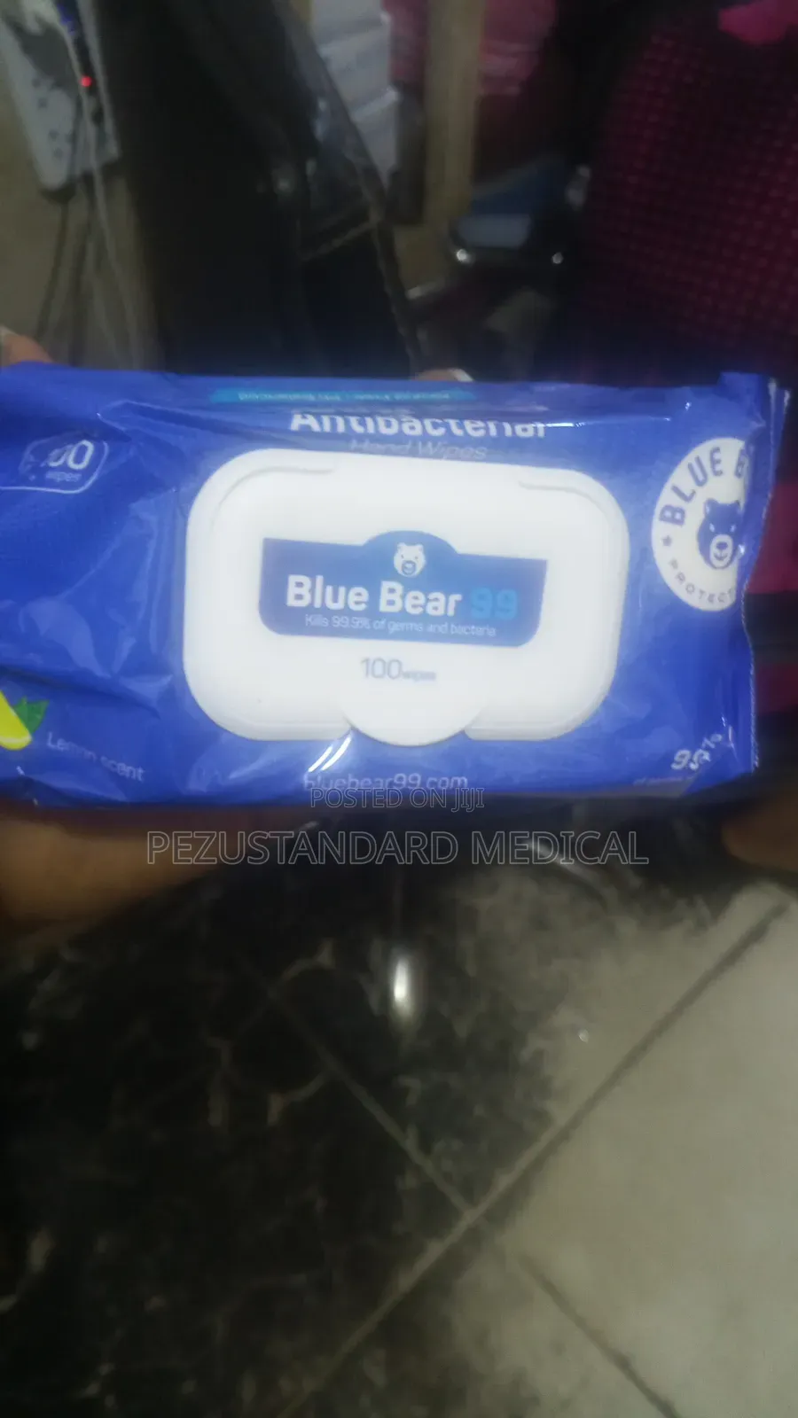 Anti-Bacterial Hand Wipes(blue Bear)