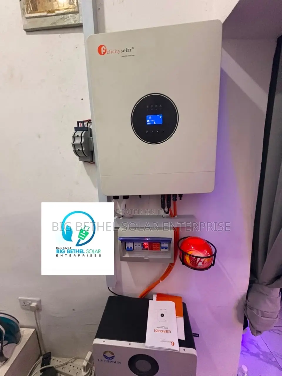 15kwh/8kva Inverter System With 12unit of 615w Panels