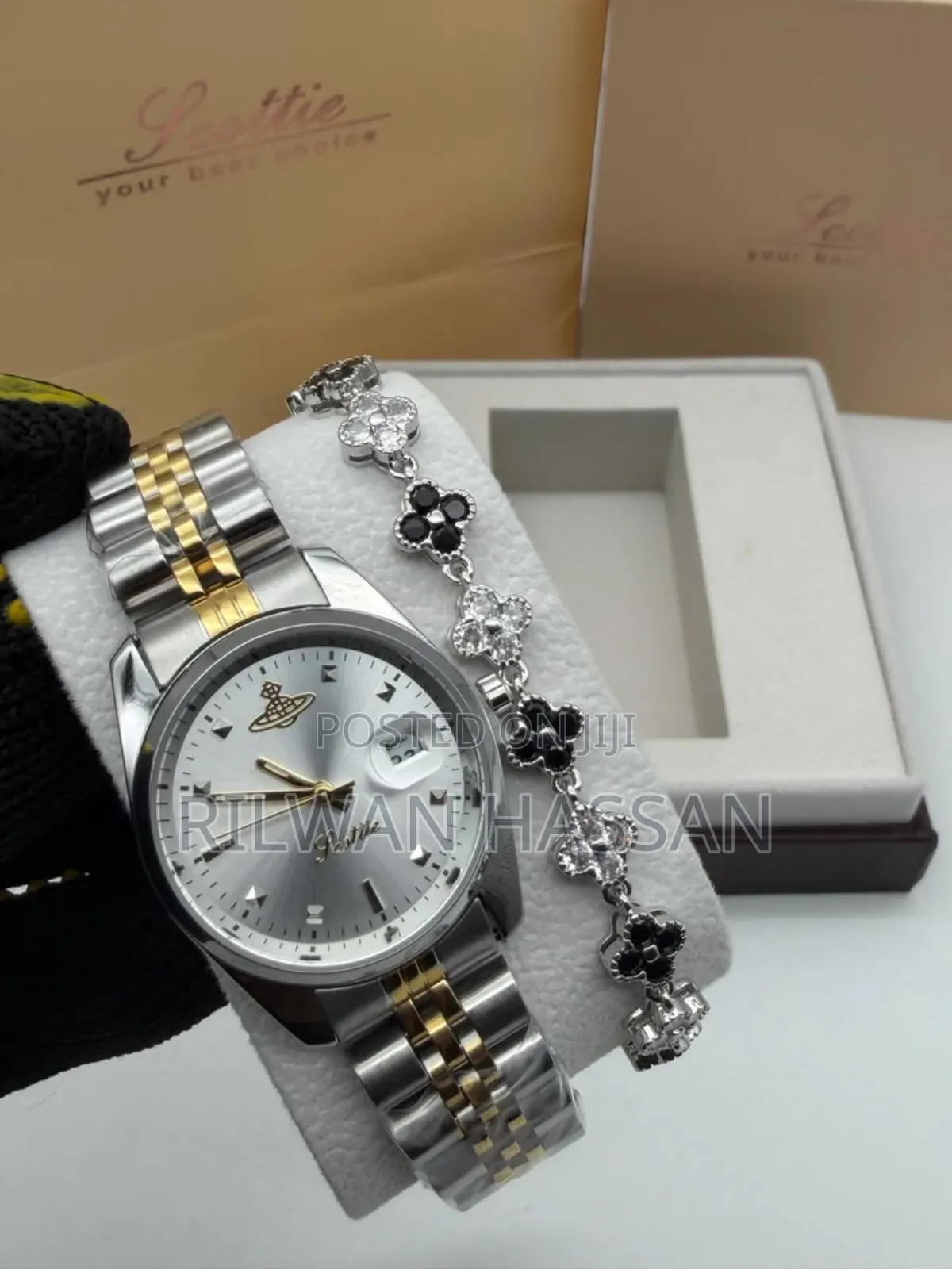 Scottie Brazzle Chain Wrist Watch 2 in 1