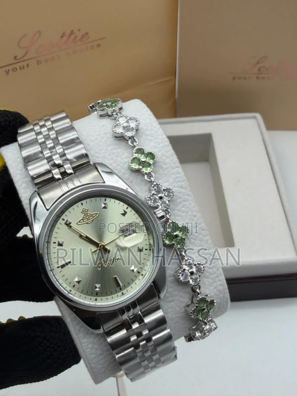 Scottie Brazzle Chain Wrist Watch 2 in 1