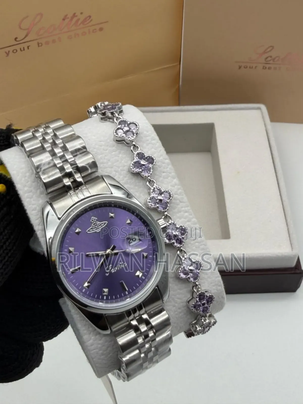Scottie Brazzle Chain Wrist Watch 2 in 1