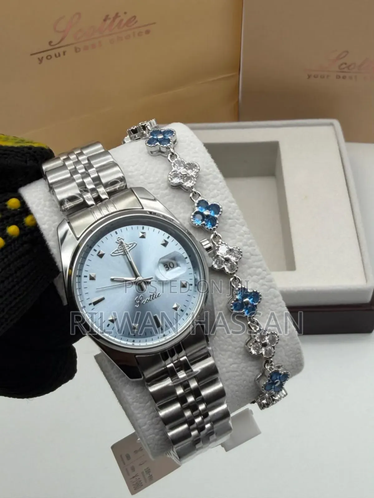 Scottie Brazzle Chain Wrist Watch 2 in 1