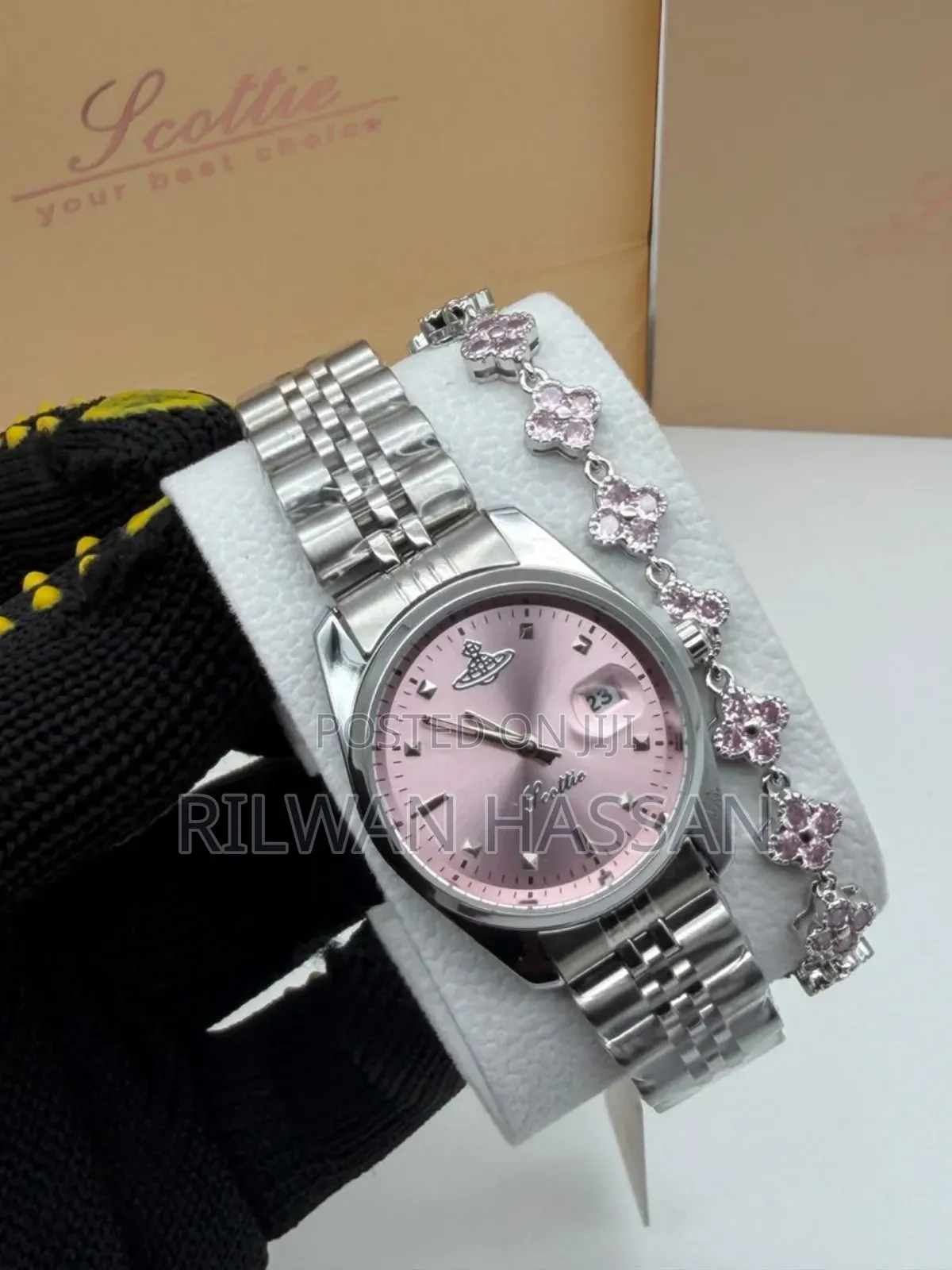 Scottie Brazzle Chain Wrist Watch 2 in 1