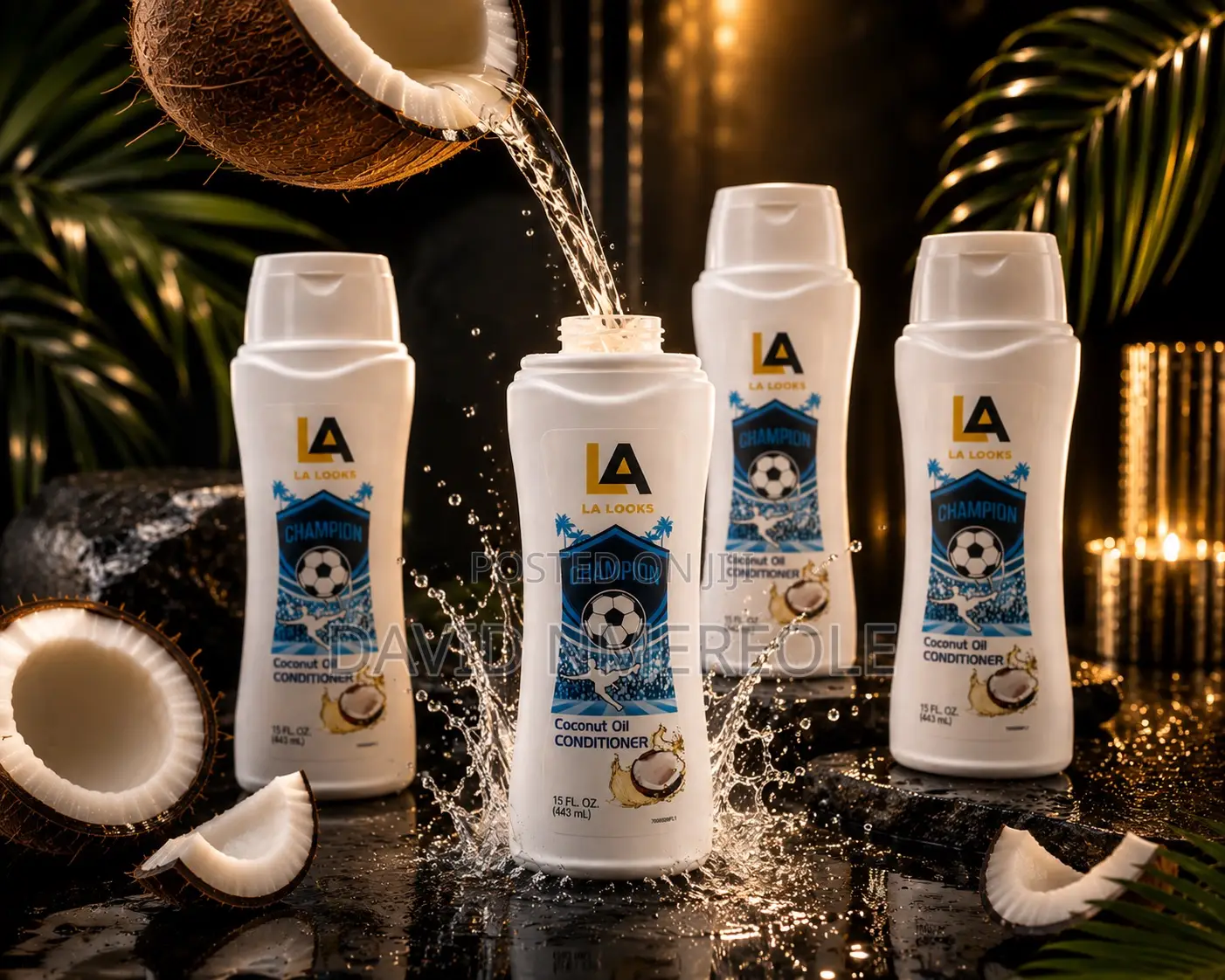Imported La Looks Champion Coconut Oil Conditioner 443ml