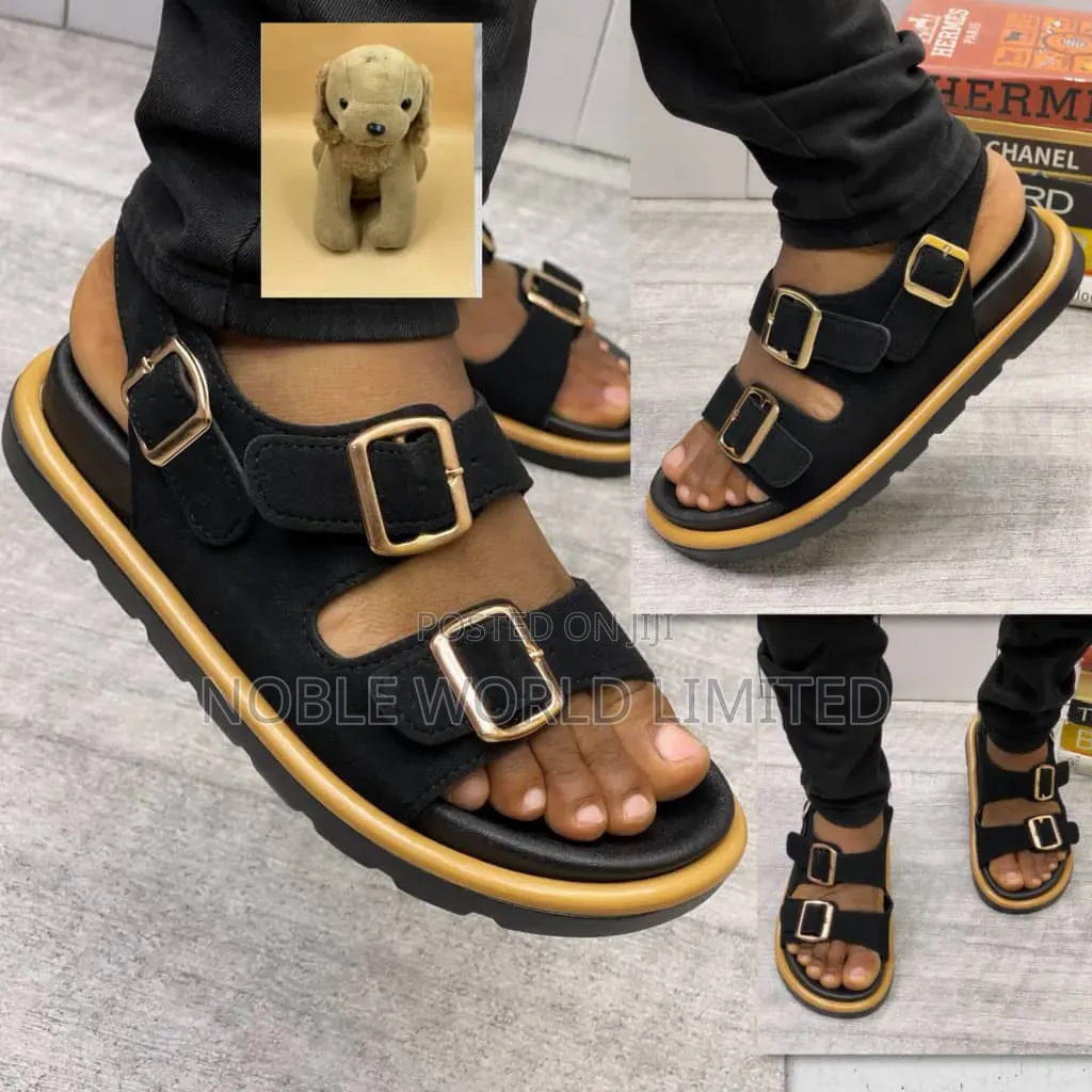 Men's Black/Brown Suede Sandals NGN 8h