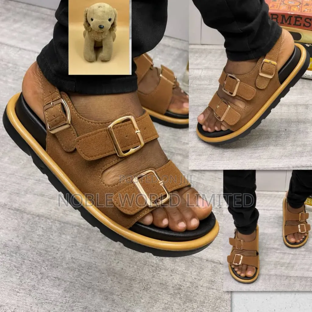 Men's Black/Brown Suede Sandals NGN 8h