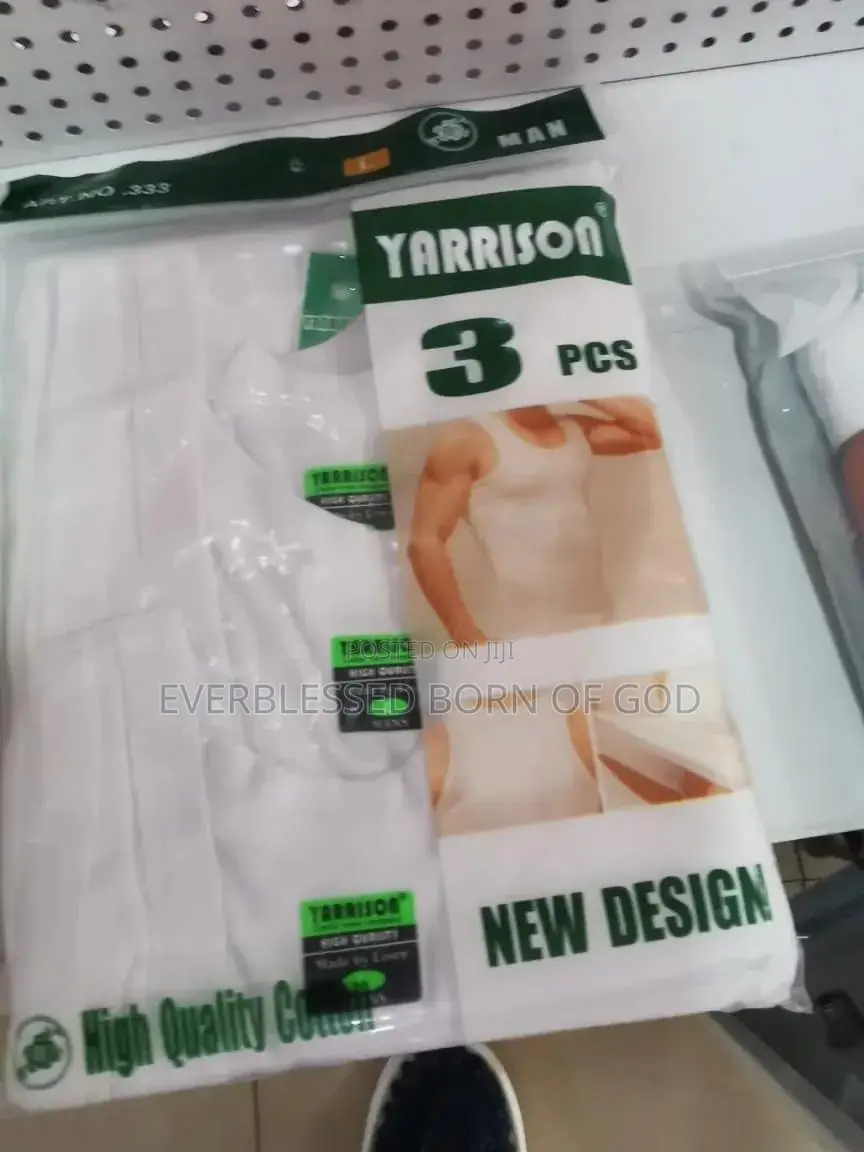 Yarrison Men's High- Quality Cotton Singlets(3 PCS Per Pack)