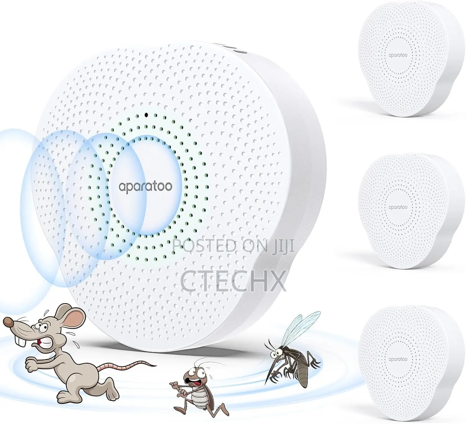 4 Pack Ultrasonic Mouse Repeller. Rodent / Mosquito Repellent