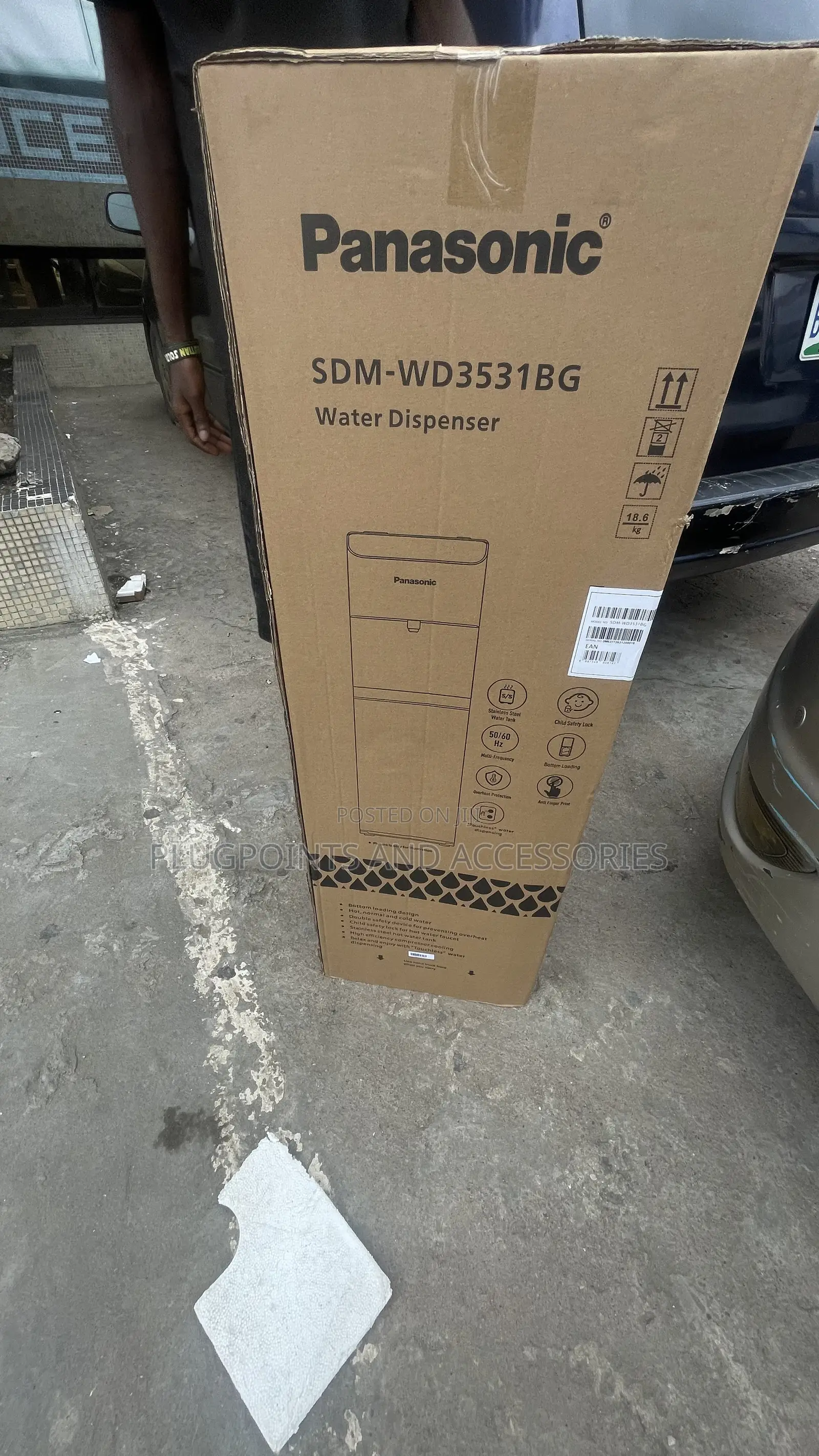 Panasonic Touchless Bottom Load Water Dispenser SDM-WD3531BG