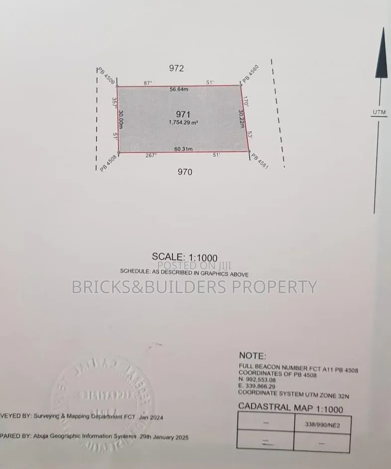 1754sqm Residential Land With C of O at Guzape II Abuja