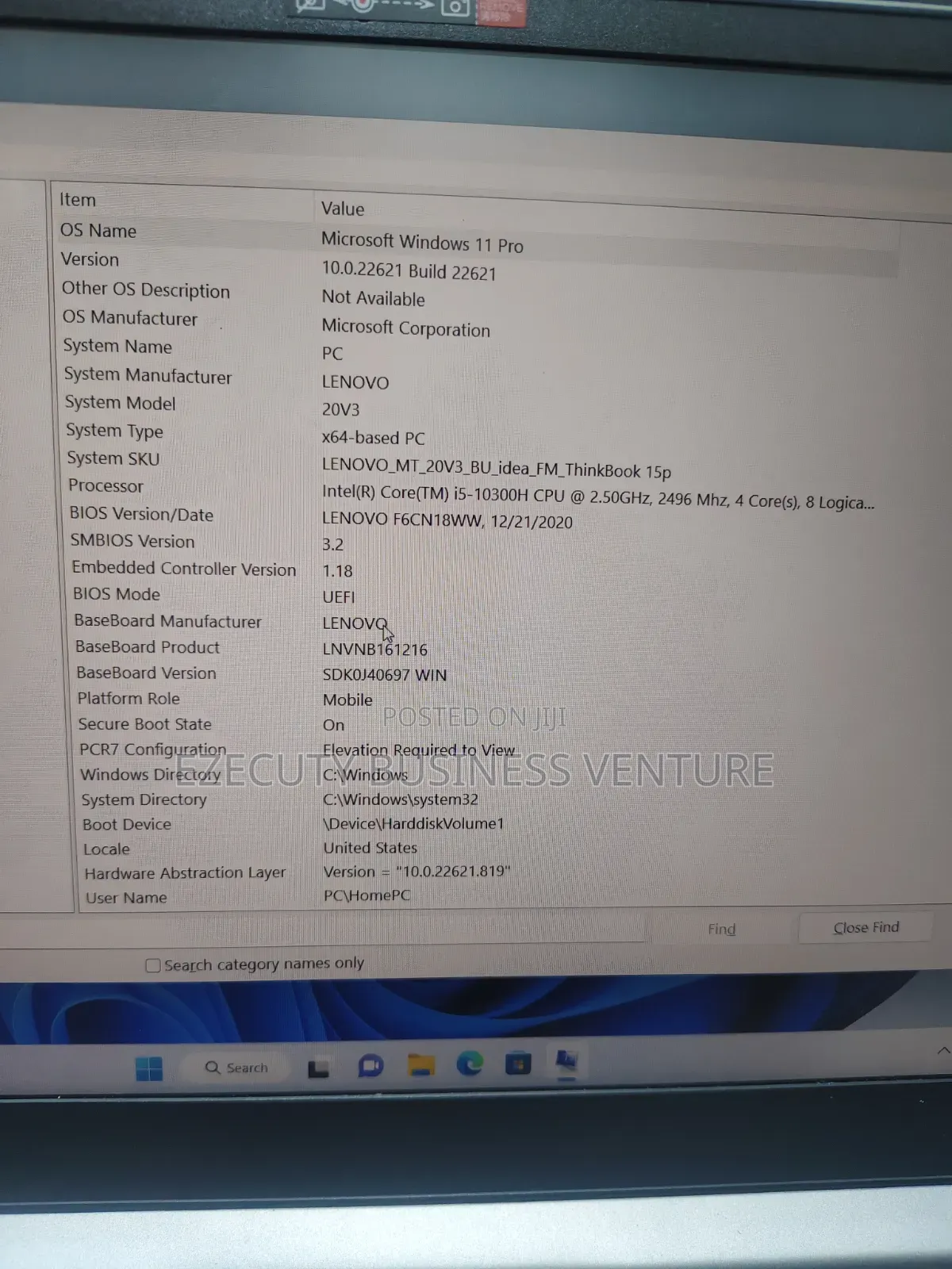 Laptop Lenovo ThinkBook 15 16GB Intel Core i5 SSD 512GB