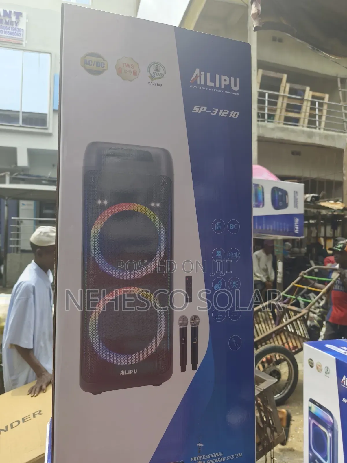 Ailipu SP-3121D Portable PA System – Loud Sound for Events Churches