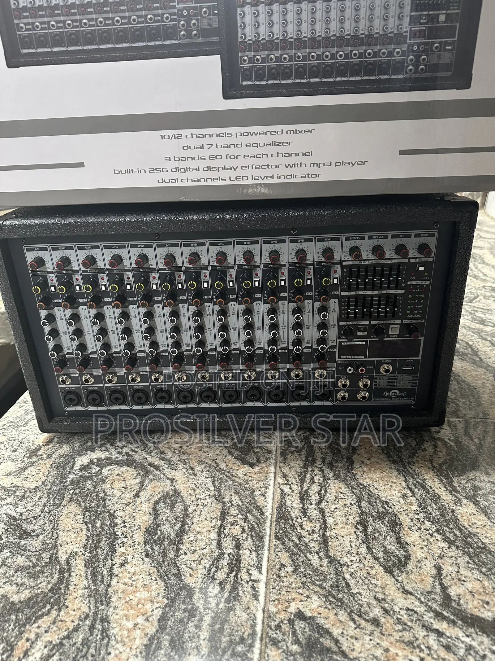 Mackkie 12800VIP 12-Channel Powered Mixer