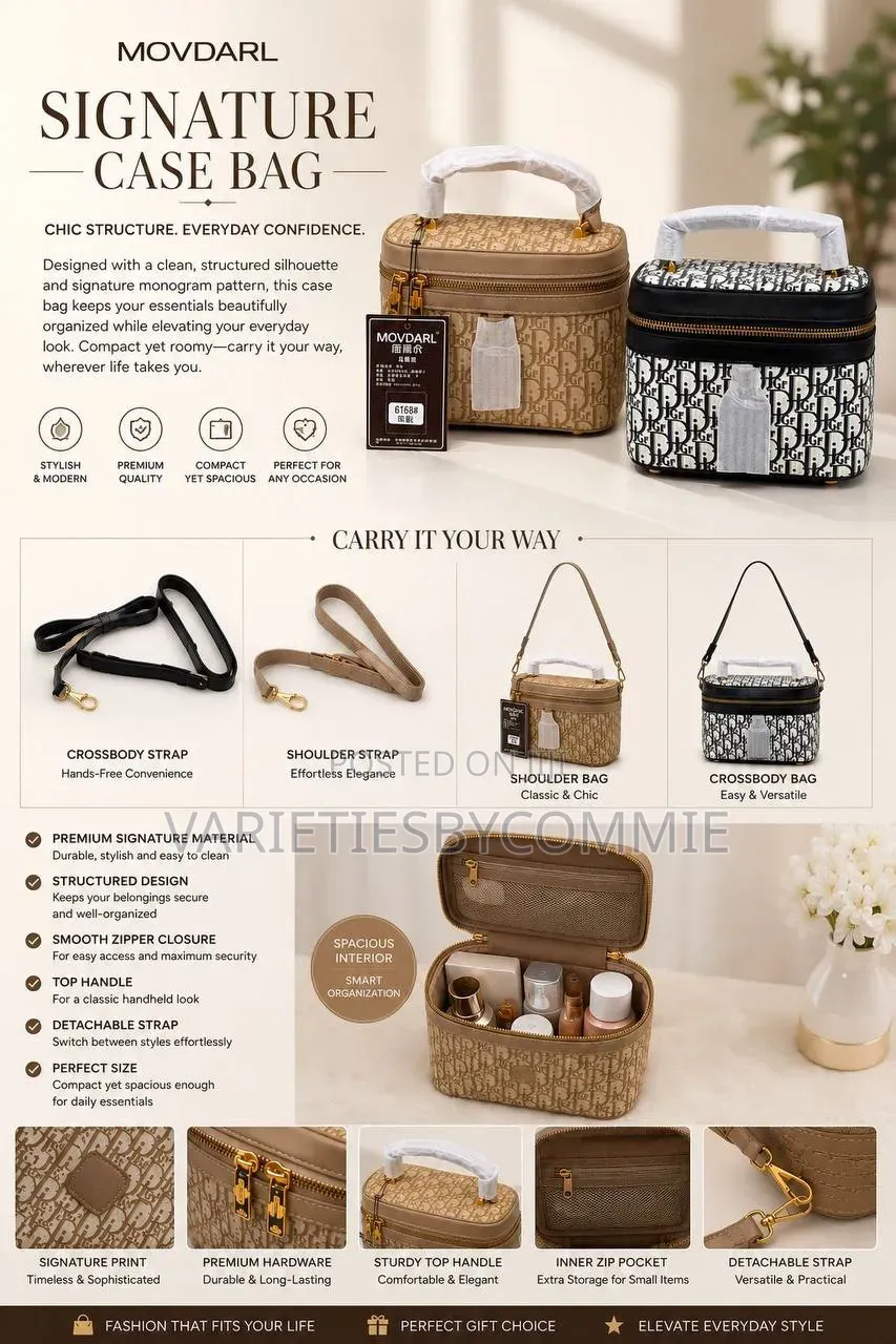 Movdarl Signature Hand Shoulder Crossbody Case Bag