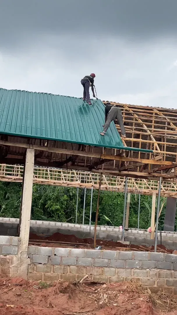 Green Color Long Span Aluminum Roofing