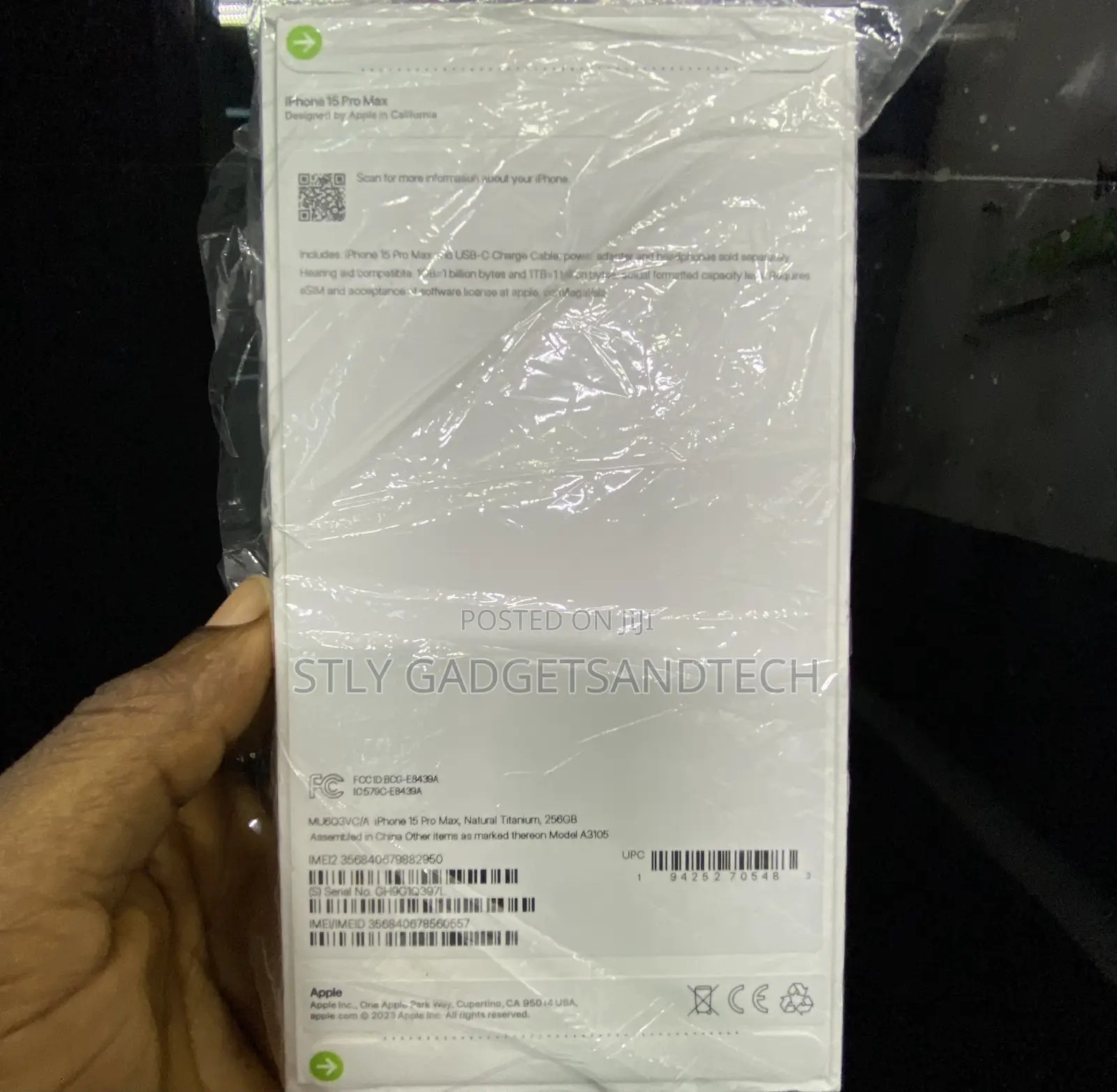 New Apple iPhone 15 Pro Max 256 GB Black