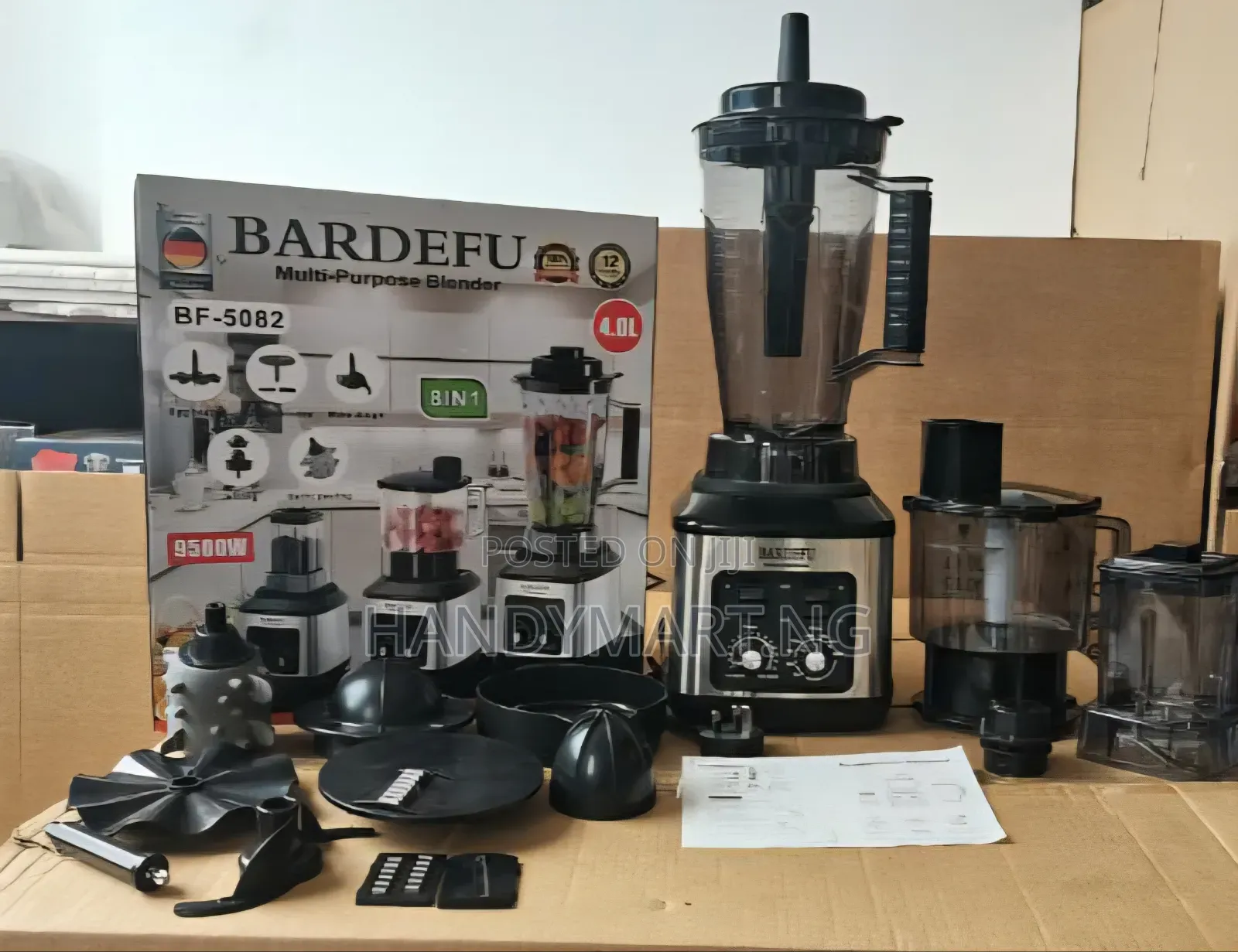 Original German Bardefu Commercial 8-in-1 Blender (5082) 45% OFF 3Star