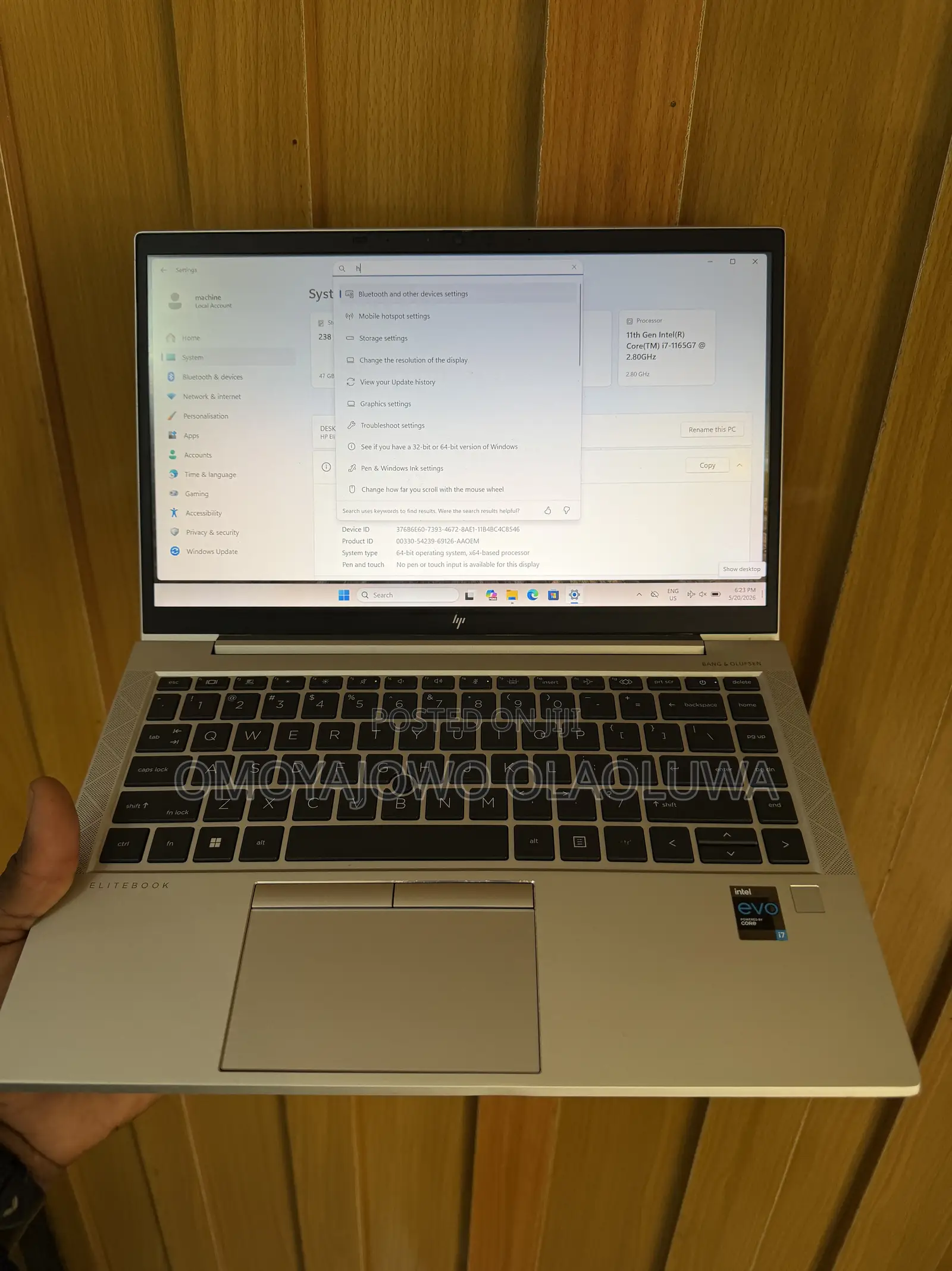 Laptop HP EliteBook 840 G9 16GB Intel Core i7 SSD 256GB