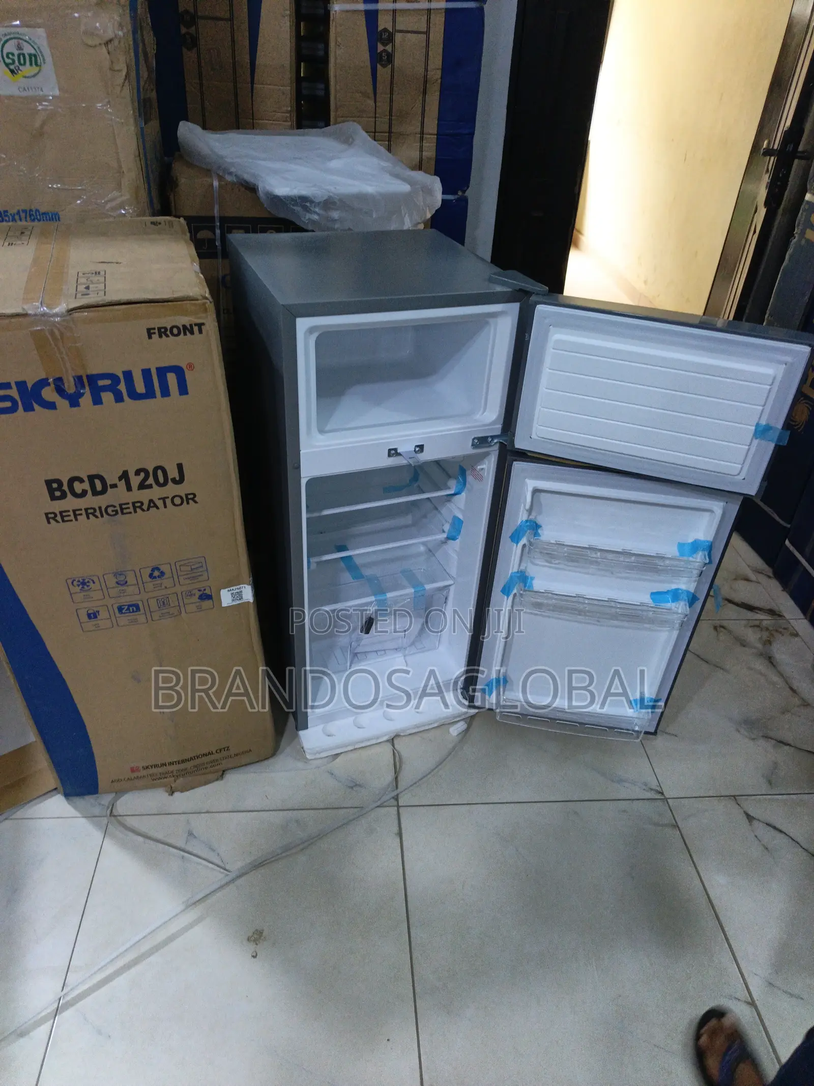 Skyrun 105L Refrigerator BCD-120J – Compact Double Door Refrigerator