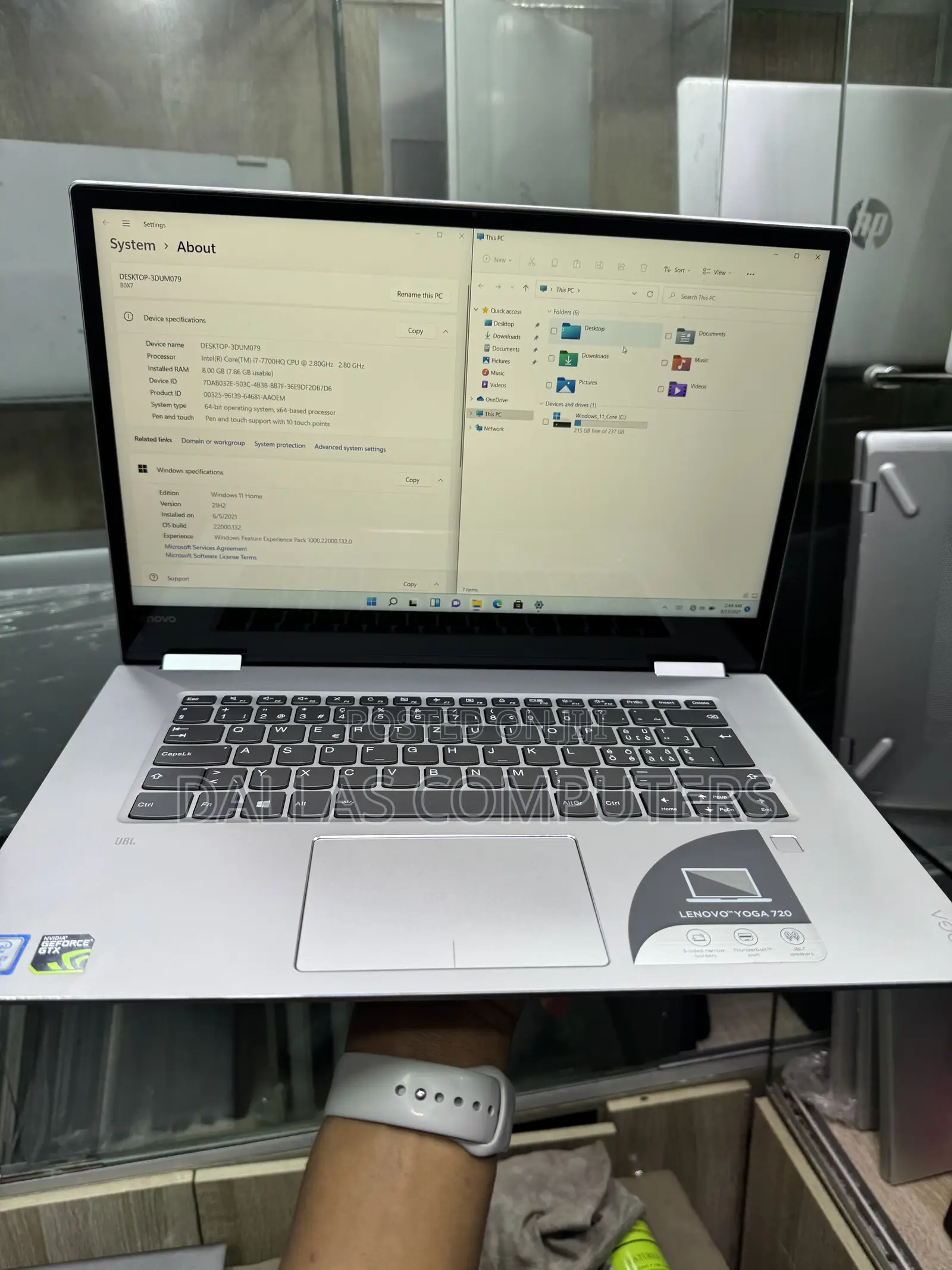 Laptop Lenovo 8GB Intel Core i7 SSD 256GB