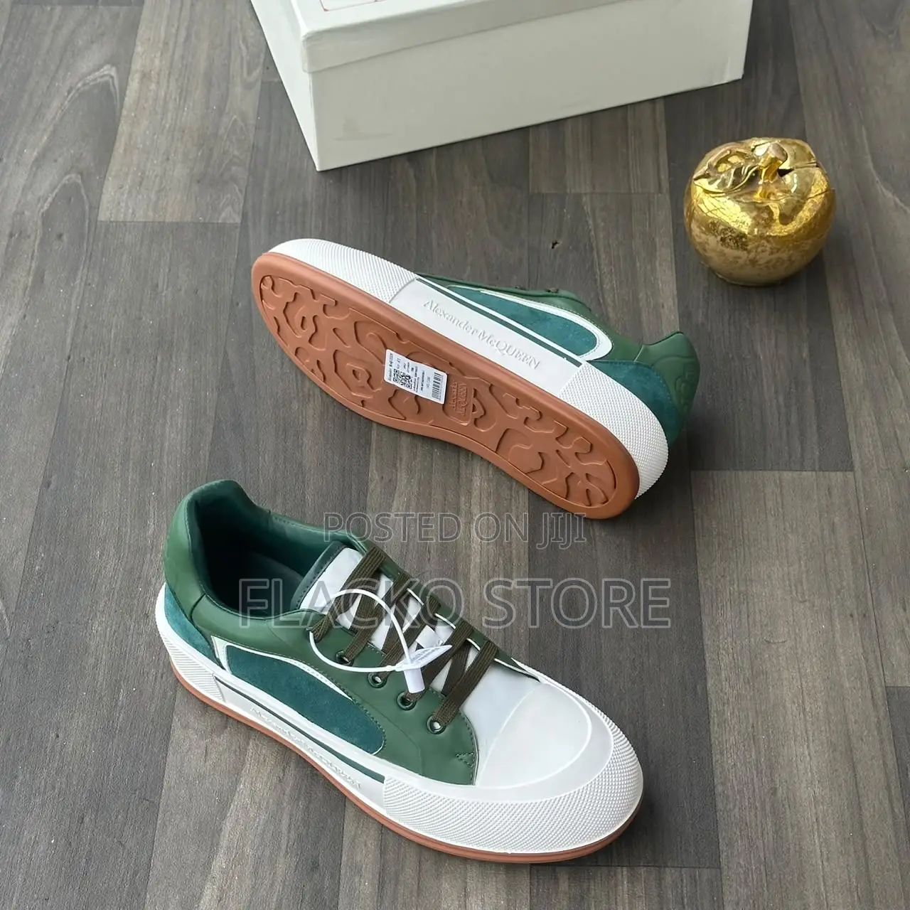 Original Alexander McQueen Green Luxury Sneakers