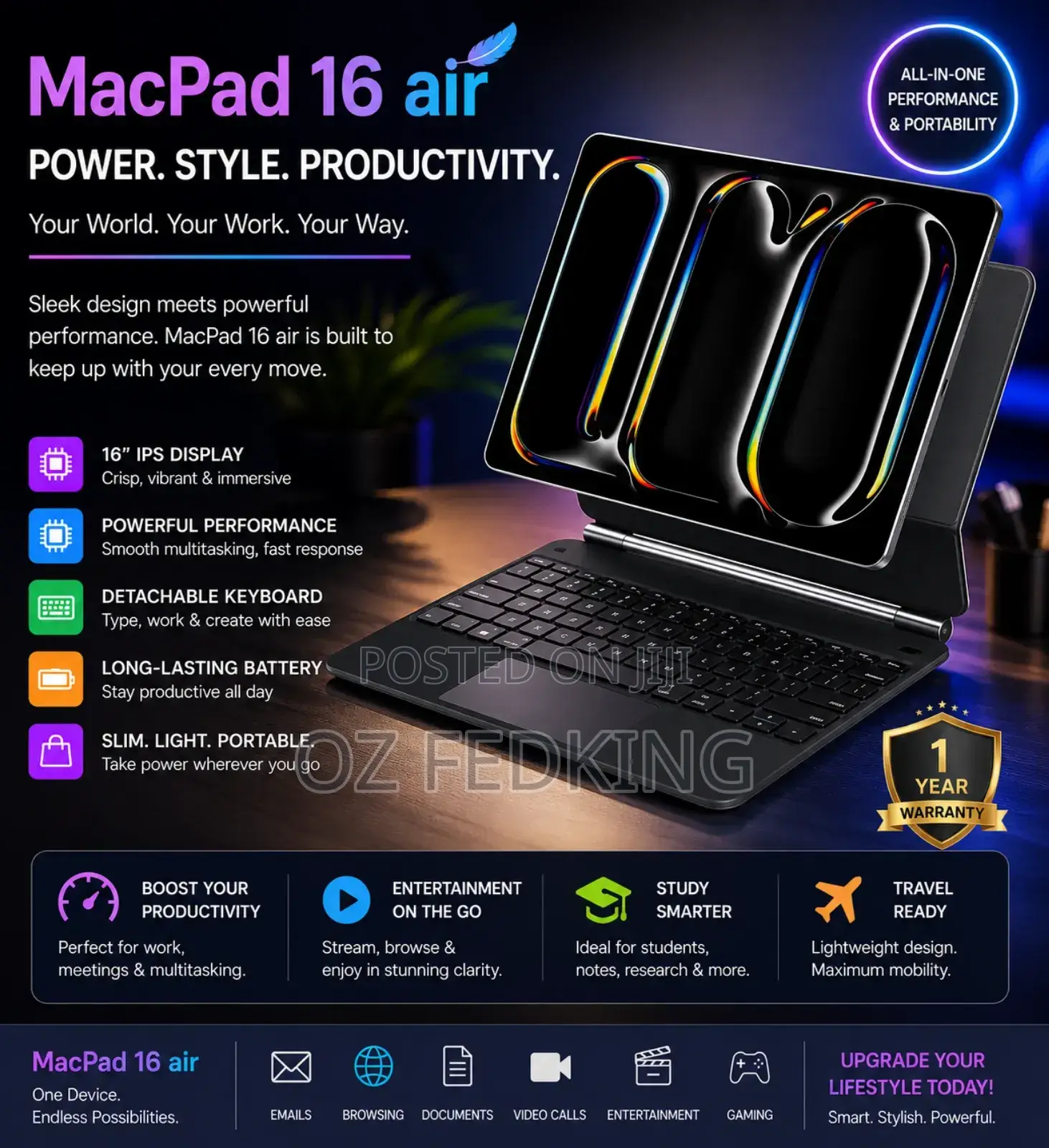 New Tablet 1 TB Black
