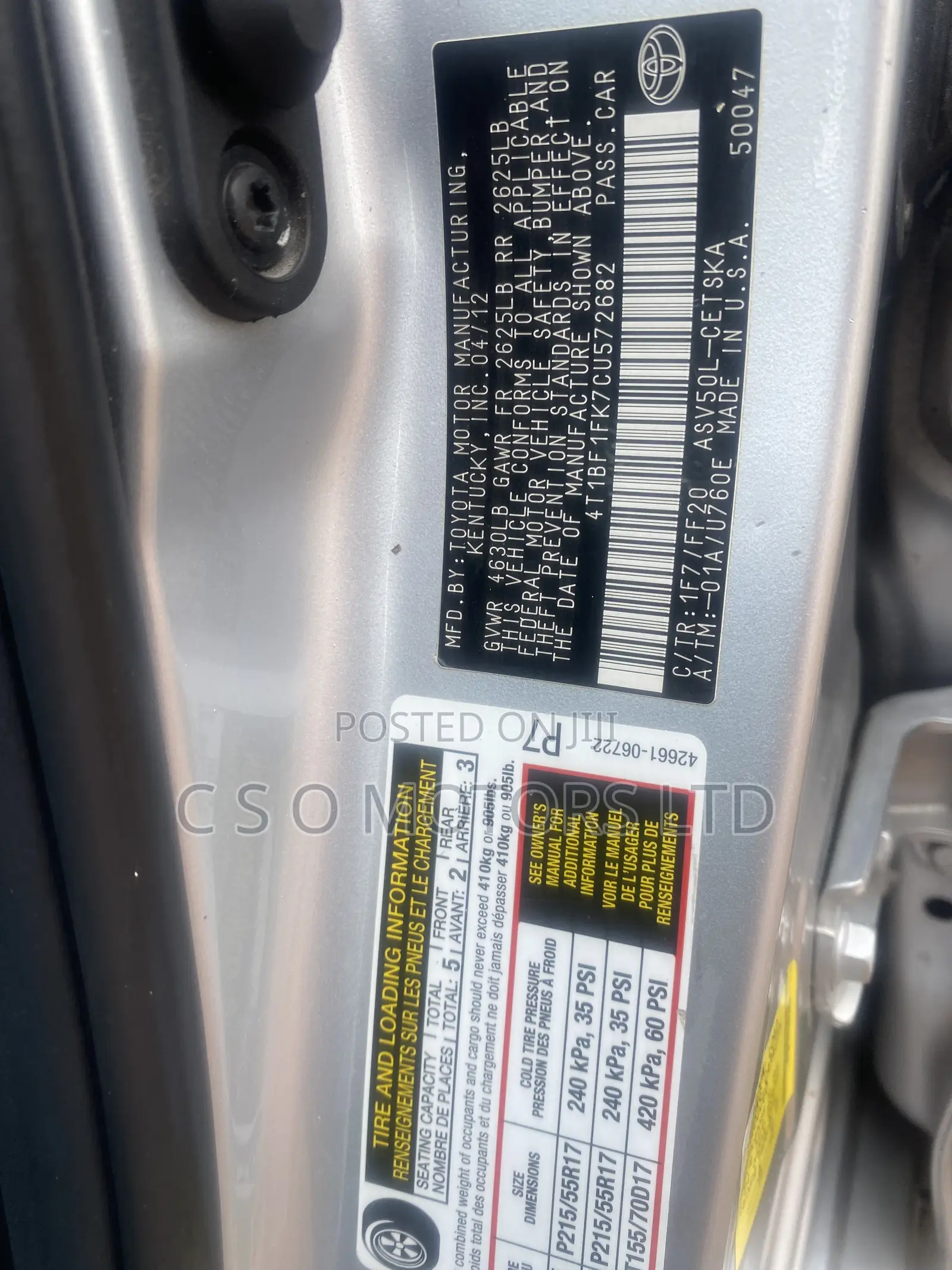 Toyota Camry SE 4dr Sedan (2.5L 4cyl 6A) 2013 Silver