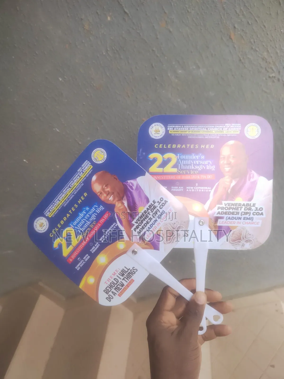Customized Plastic Handfan,soverniers | Wedding | Church Event | Bulk