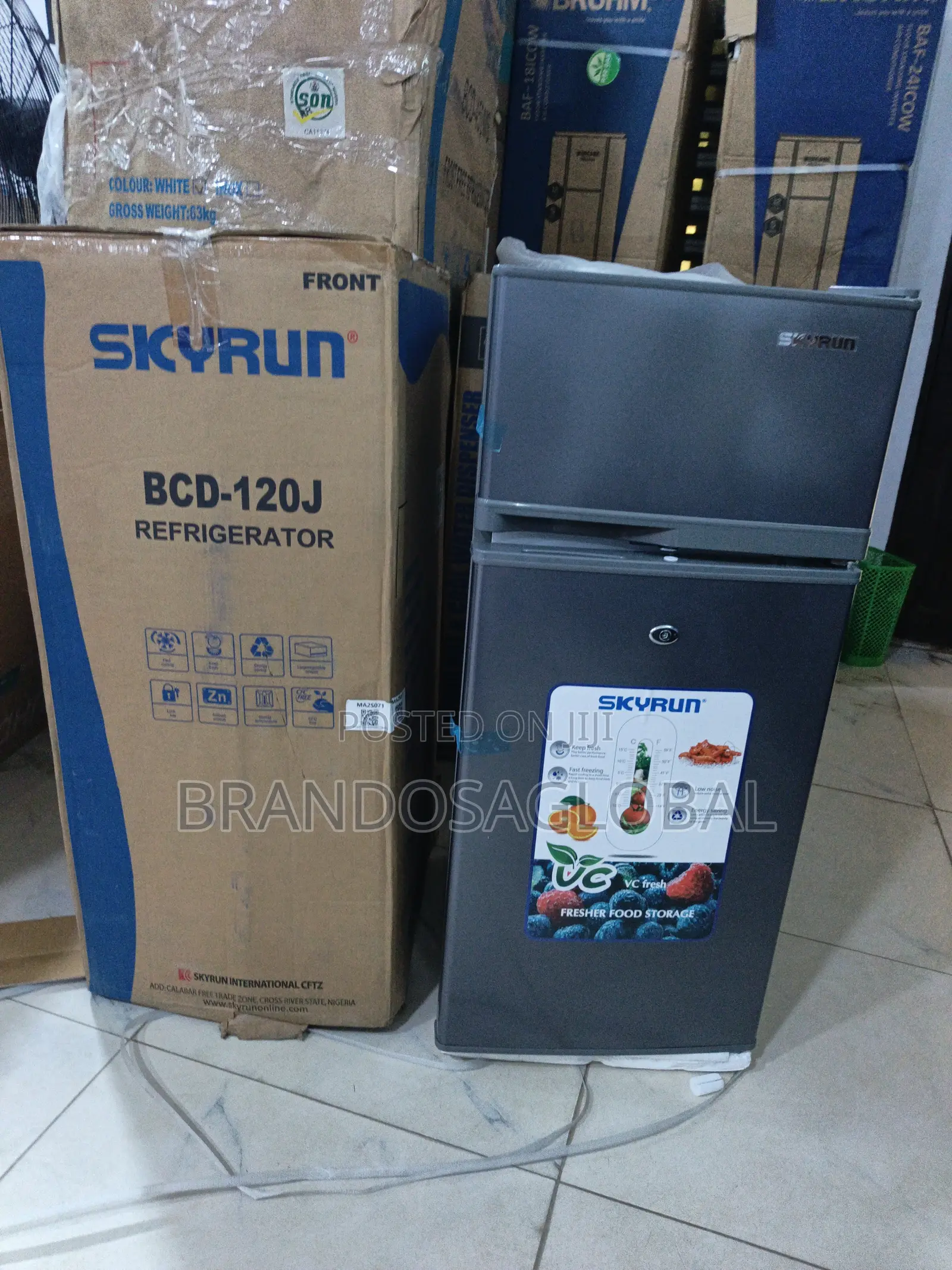 Skyrun BCD-120J Fridge – Reliable 105L Refrigerator