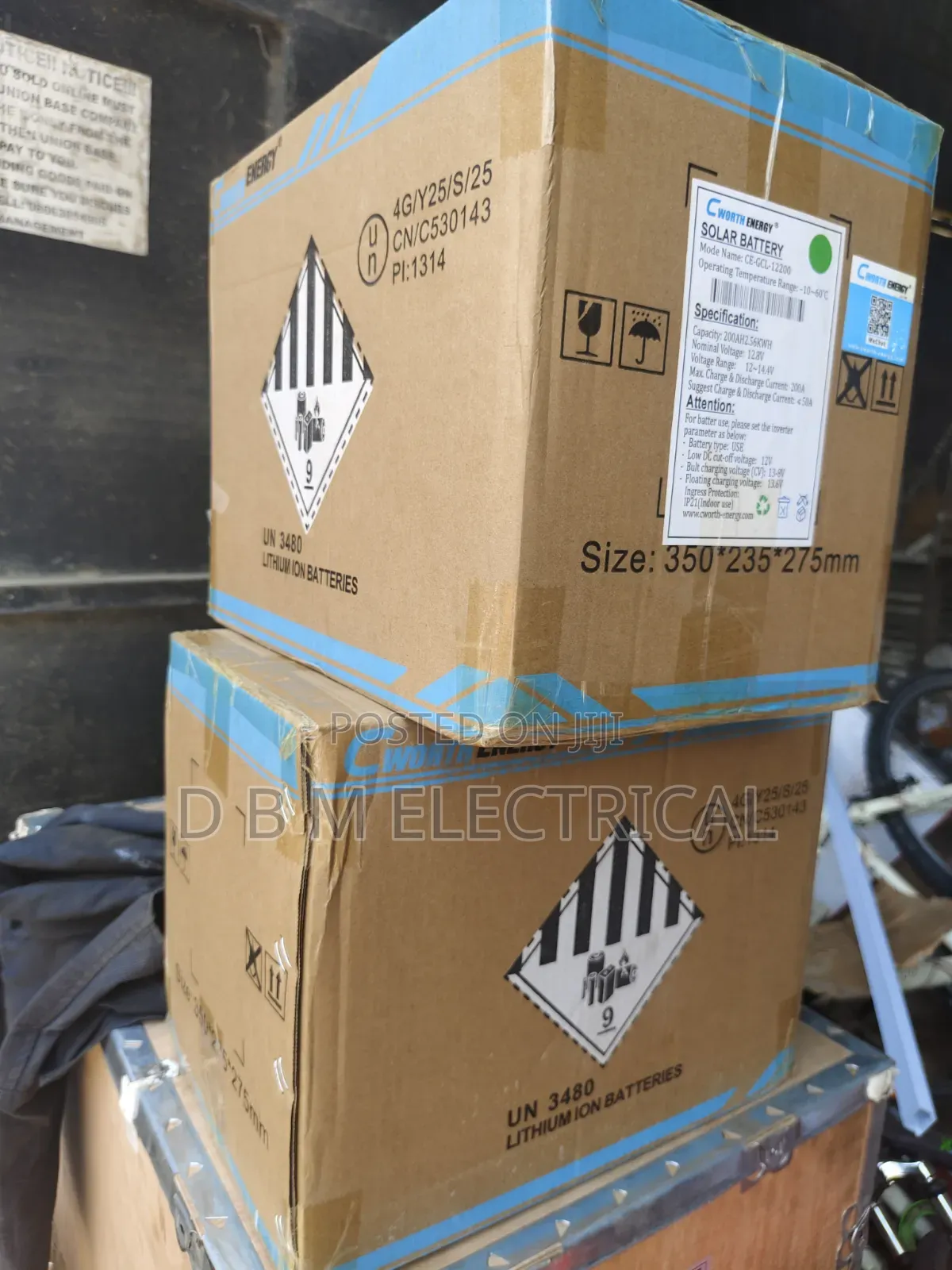 Cworth Solar Lithium Battery 2.56kwh 12v