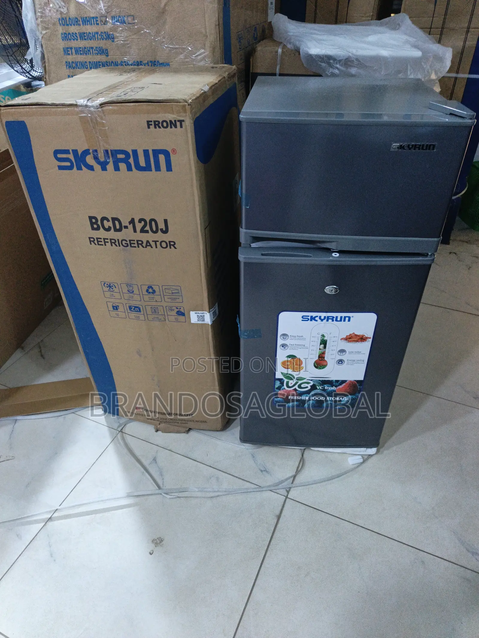 Skyrun 105L Refrigerator – Low Noise Double Door Refrigerator