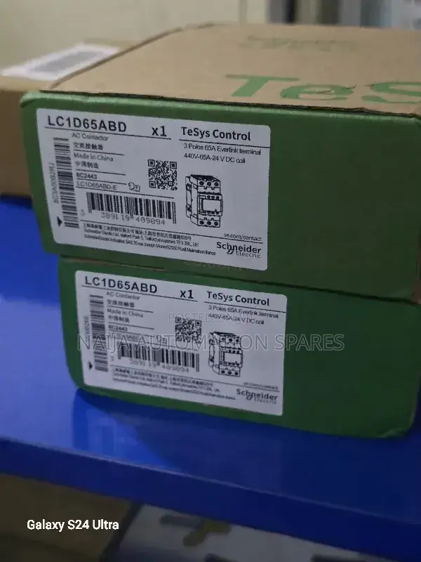 Schneider Lc1d65abd | Tesys D Contactor 3p 65a 440v 24v Dc Coil, 3 No